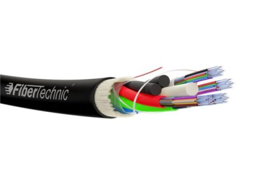 NFO Fiber optic cable Fibertechnic ADSS Z-XOTKtsdDb 12F 1Tx12F, G.657A1, 2,0kN, Span 70m, 1m