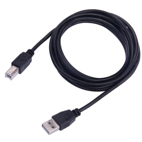 USB 2.0 kabel AM/BM, 2m, crni, bulk