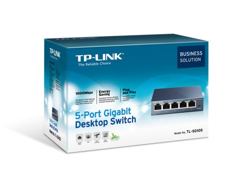 TP-Link TL-SG105, 5-port GbE switch, metalno