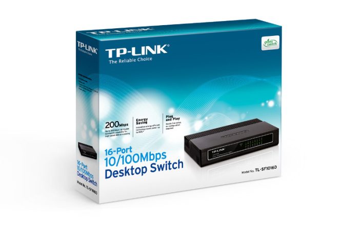 TP-Link TL-SF1016D,16-port 10/100 switch,plastično