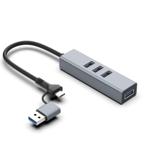 Asonic 2u1 4Port Hub USB 3.0,Tip A/C