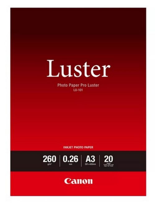 Canon Photo 	Luster Paper LU101 - A3- 20L