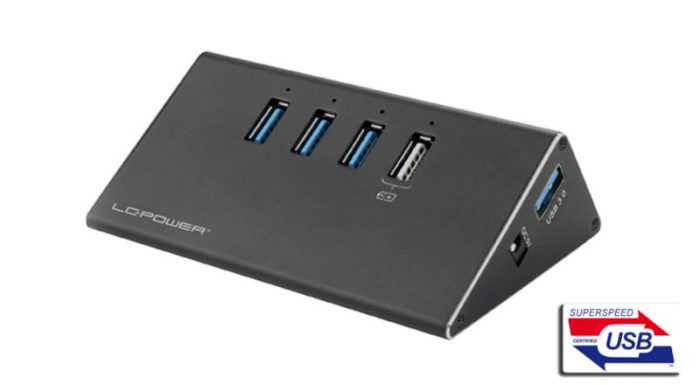 LC-Power 4x USB 3.0 hub + strujni adapt