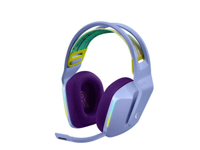 Logitech G733 gaming slušalice s mikrofonom, lilac