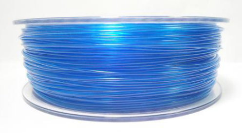 PET-G filament 1.75 mm, 1 kg, transparent blue