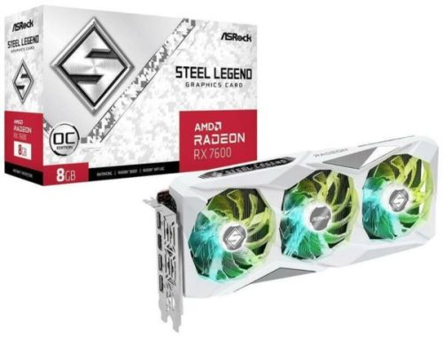 Asrock Radeon RX 7600 Steel Legend 8GB OC, 8GB GDDR6