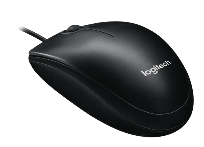 Logitech M100 žičani optički miš, tamnosiva