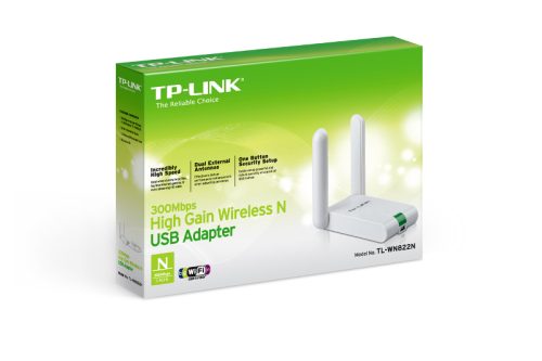 TP-Link TL-WN822N, High-Gain USB adapter 300Mbps