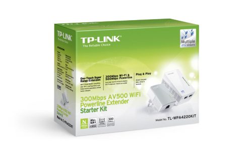 TP-Link TL-WPA4220KIT, 300Mbps Wi-Fi powerline ext