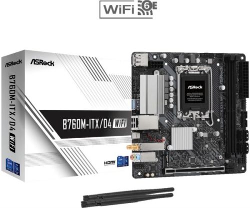 Asrock Intel LGA1700 B760M-ITX D4 WiFi