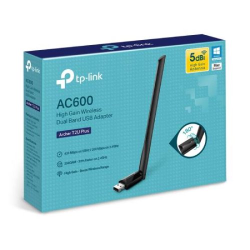 TP-Link Archer T2U Plus, AC600 WLAN USB adapter