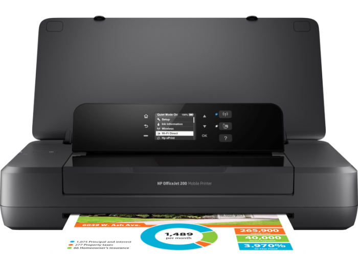 HP OfficeJet 200 Mobile Printer, CZ993A