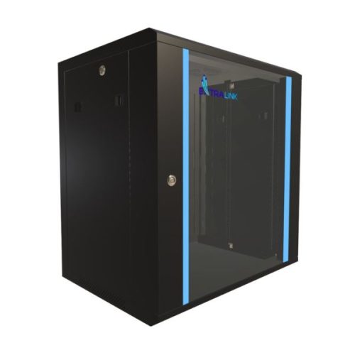 Extralink Wall Cabinet 12U, 600x450, Black