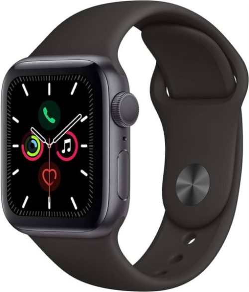 Refurbished Apple Watch Series 5 (2019), 44mm, GPS Cellular, Space Black Stainless Steel