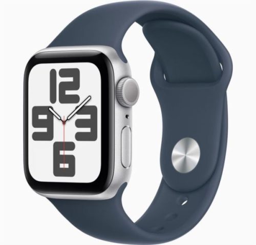 Refurbished Apple Watch SE (2022), 40mm, GPS, Silver Aluminum