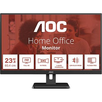 AOC LED VA 23,8" 24E3UM, HDMI, DP, zvuč., USB