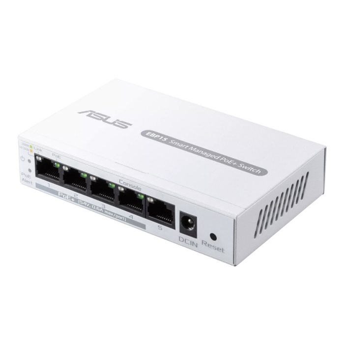 Asus ExpertWiFi EBP15, 5-port GbE PoE+ switch