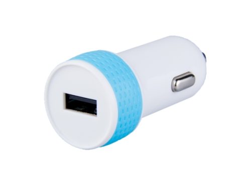 Avacom autopunjač, 1xUSB, 5V/1A, bijelo/plavi