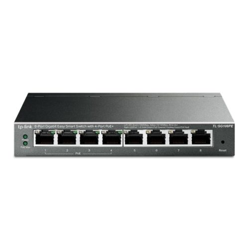 TP-Link TL-SG108PE, PoE 8-port GbE switch, metalno