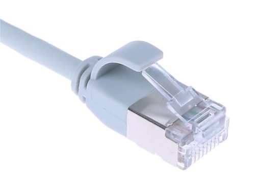 Masterlan comfort patch cable U FTP, extra slim, Cat6A, 3m, grey, LSZH