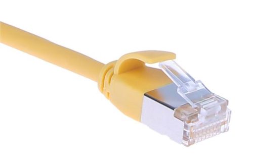 Masterlan comfort patch cable U FTP, extra slim, Cat6A, 3m, yellow, LSZH