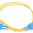 NFO Patch cord, SC UPC-SC UPC, Singlemode 9 125, G.657A2, Duplex, 1m