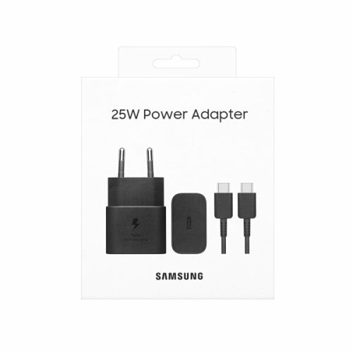 Samsung brzi kućni punjač 25W+USB Type-C kabel,crn