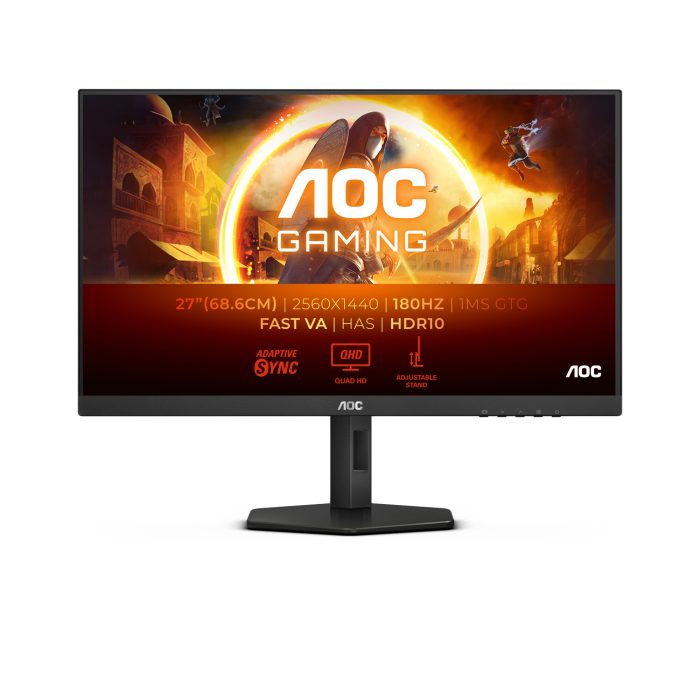 AOC Q27G4XN, VA 27", DP, 2xHDMI, HAS, 180Hz, QHD