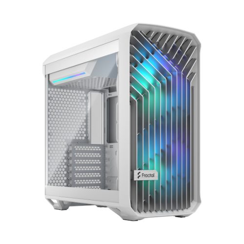 Fractal Torrent Compact RGB White TG light