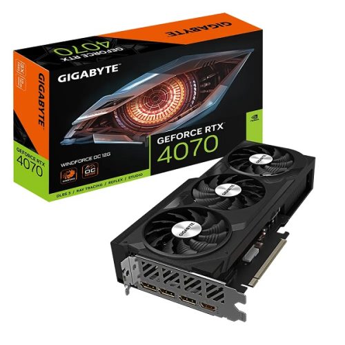 Gigabyte GF RTX4070 WF3 OC, 12GB, GDDR6X