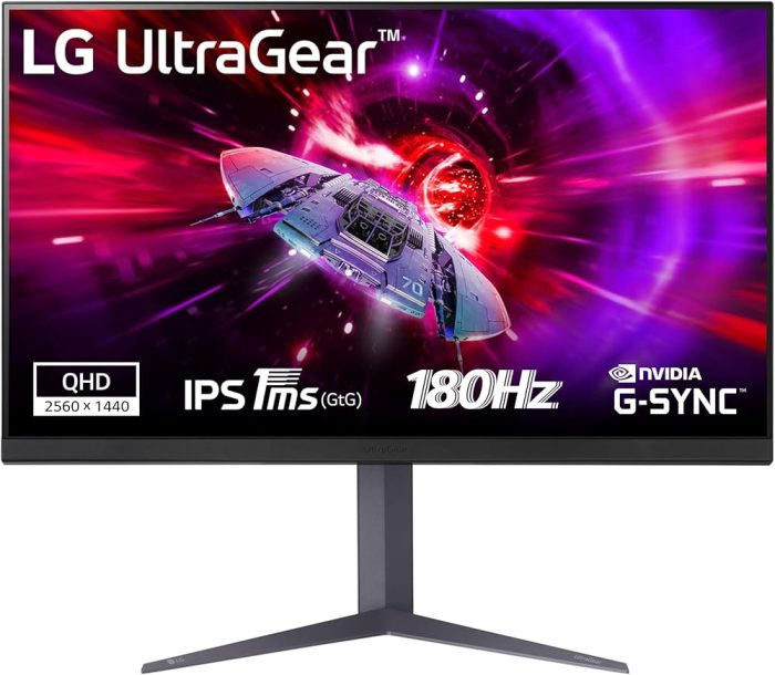 LG 32" LED IPS, 32GS75, QHD, HDMIx2, DP, 180Hz,1ms