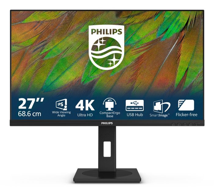 Philips 27B1N3800 27", 4K, 2xHDMI, DP, Pivot, zvuč