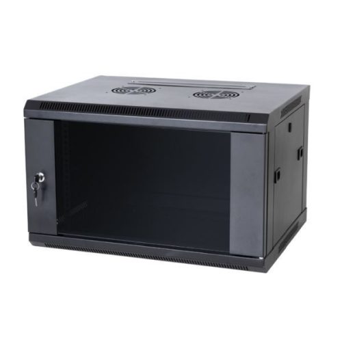 NaviaTec Wall Cabinet 12U 540 x 450mm, disassembled QA-54B, Black