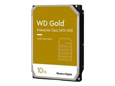 Western Digital 10 TB 3,5" HDD, Gold, 7200 RPM, 256MB