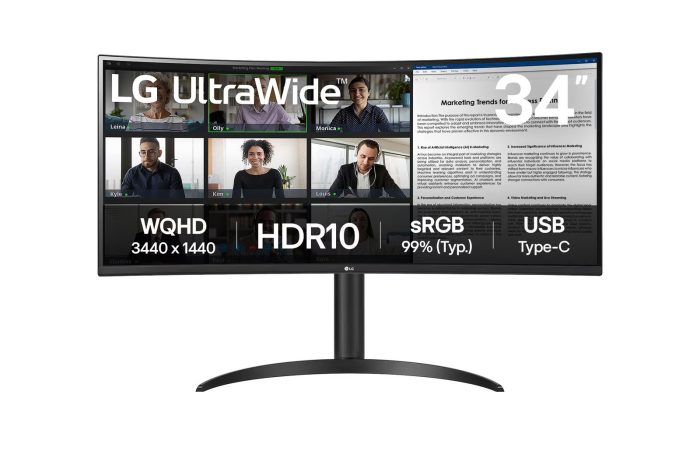 LG 34", 34WR55QK, 2x HDMI, DP, 100Hz, HDR10, WQHD