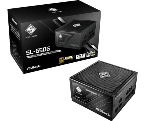 ASRock PSU Steel Legend SL-650G, 650W, 80 Gold, Fully Modular