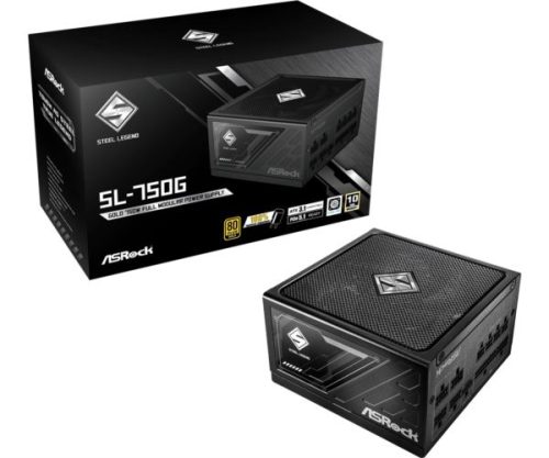 ASRock PSU Steel Legend SL-750G, 750W, 80 Gold, Fully Modular