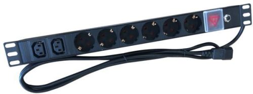 NaviaTec PDU (Power Distribution Unit) sa 4x IEC C19 4x IEC C13 priključaka, kabel IEC C20, 19"