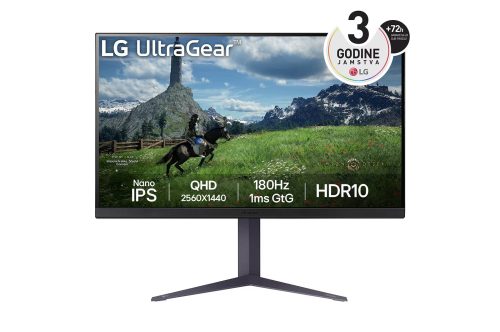 LG 32" 32GS85Q, QHD, 2xHDMI, DP, USB, HAS, 180Hz