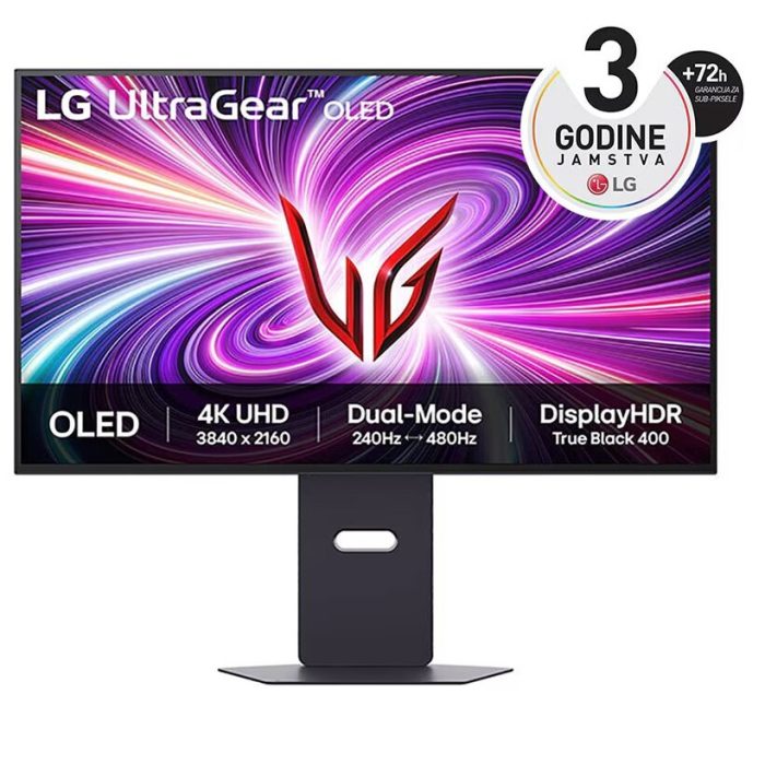 LG 32" OLED 32GS95UV, HDMI2.1, DP, USB, HAS, DualM