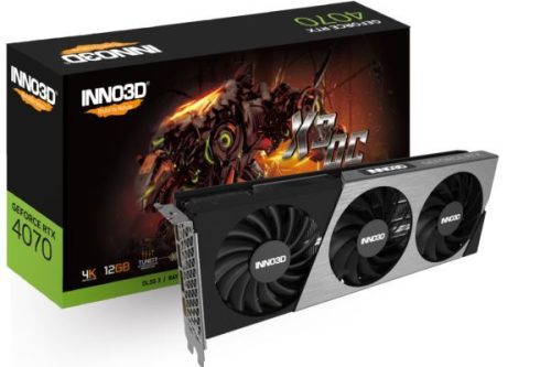 INNO3D GeForce RTX 4070 X3 OC, 12GB GDDR6