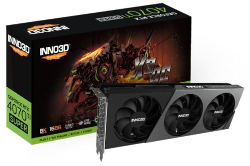 INNO3D GeForce RTX 4070 Ti SUPER X3 OC, 16GB GDDR6X