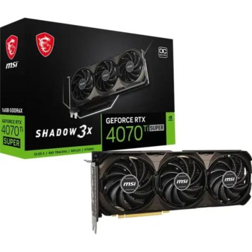 MSI GeForce RTX 4070 Ti SUPER 16G SHADOW 3X OC, 16GB GDDR6X