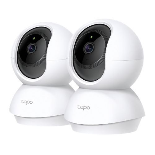 TP-Link Tapo C200P2 Pan Tilt Home Security Wi-Fi Camera, 2-Pack