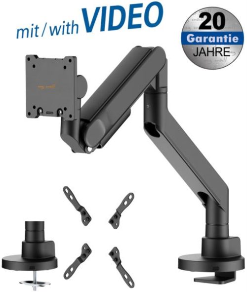 Transmedia Movable Desk bracket for large monitors, 24" - 57"