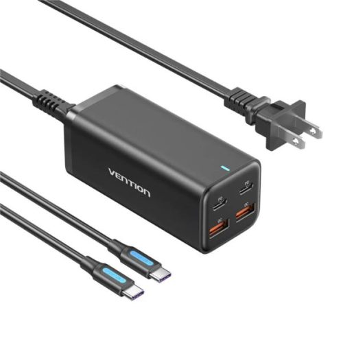 Vention 4-Port USB (C C A A) GaN Charger (100W 100W 18W 18W)