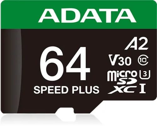 ADATA microSD U3, V30, 160/140MBs, 64GB