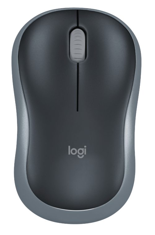 Logitech M185 bežični optički miš, siva