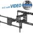 Transmedia Swivel TV wall mount, 43" - 100", up to 80kg