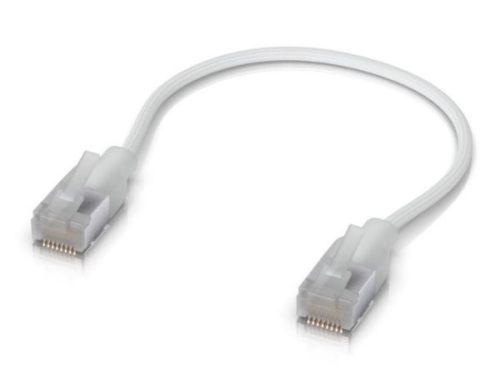 Ubiquiti UACC-Cable-Patch-EL-C6A-0.3M-W UniFi Premium Patch Cable, Etherlighting, Cat6a, 0,3m